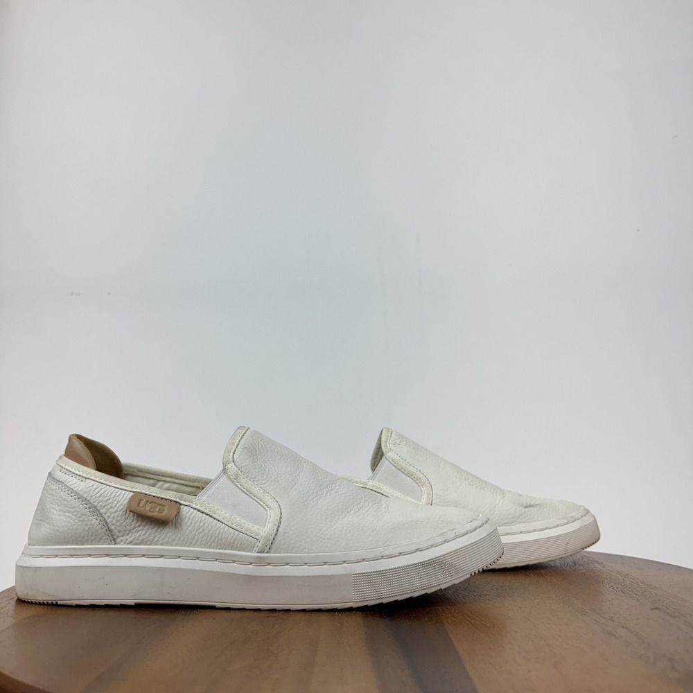 Womens UGG Alameda Sammy White Knit Slip On Casual Comort Sneakers Size 9.5 M